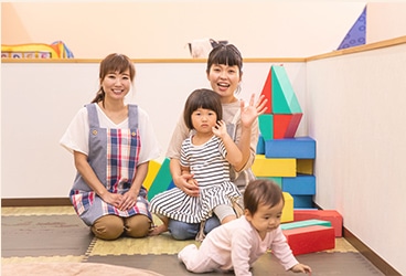 スタッフとお子様のコミュニケーション